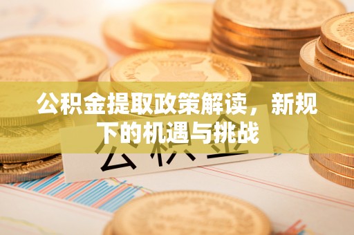 沙河口公积金提取政策解读，新规下的机遇与挑战